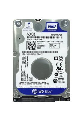 Накопичувач HDD 2.5" SATA  500GB WD, 8Mb, 5400rpm (WD5000LPVX) Refurbished