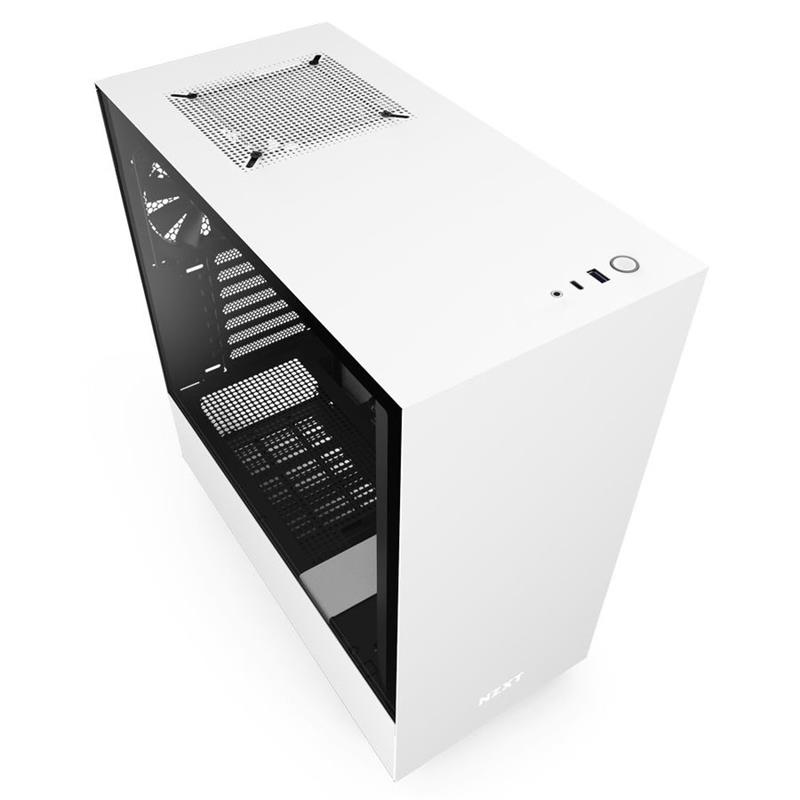 Корпус NZXT H510 Matte White-Black (CA-H510B-W1) без БП