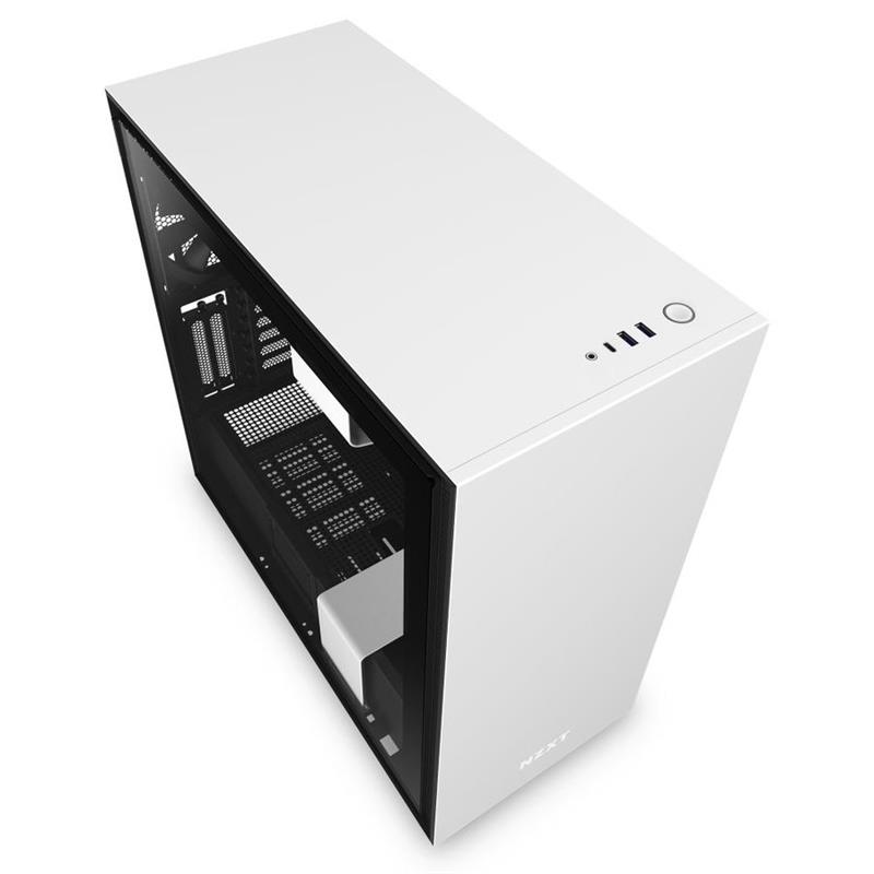 Корпус NZXT H710i Matte White-Black (CA-H710i-W1) без БП