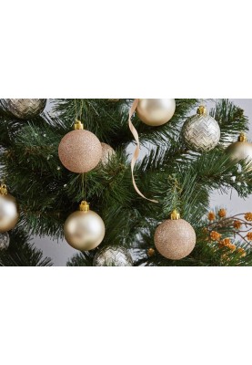 Набір ялинкових куль ColorWay (CW-MCB816PEARL) Merry Christmas mix, 8см, Pearl, 16шт