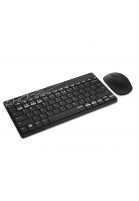 Комплект (клавіатура, мишка) Rapoo 8000M Wireless Black