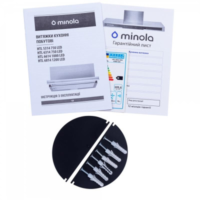 Витяжка Minola HTL 6814 WH 1200 LED