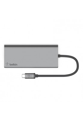 Концентратор USB-C Belkin Travel Space Grey (F4U092BTSGY)