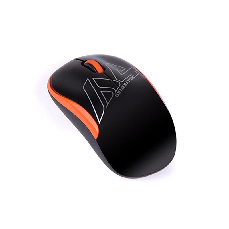 Мышь беспроводная A4Tech G3-300N Black/Orange USB V-Track