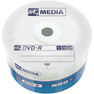Диски DVD-R MyMedia (69200) 4.7GB, 16x, Matt Silver Wrap, 50шт Диски DVD-R MyMedia (69200) 4.7GB, 16x, Matt Silver Wrap, 50шт