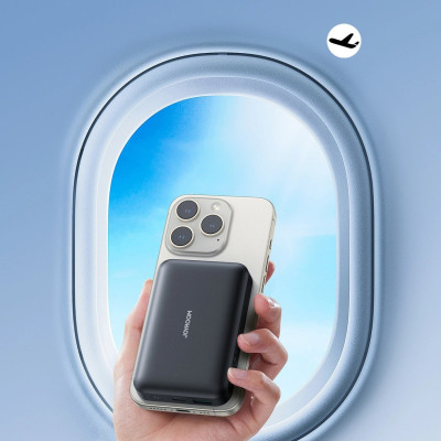 Універсальна мобільна батарея Joyroom Magnetic Wireless JR-W020 10000mAh 20W Black (6941237118455) Універсальна мобільна батарея Joyroom Magnetic Wireless JR-W020 10000mAh 20W Black (6941237118455)