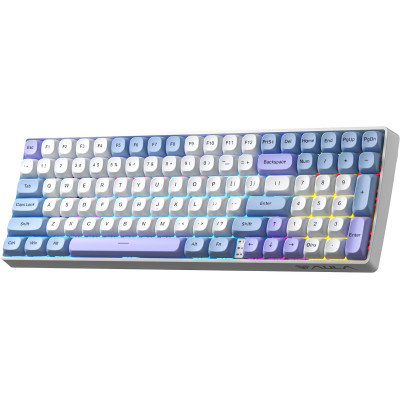 Клавіатура бездротова Aula S100pro Red Switch White/Blue (6948391205762) Клавіатура бездротова Aula S100pro Red Switch White/Blue (6948391205762)