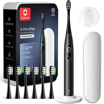 Розумна зубна електрощітка Oclean X Pro Elite Premium Set Black (6970810556216)
