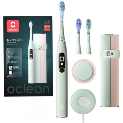 Розумна зубна електрощітка Oclean X Ultra 20 Set Electric Toothbrush Green (6970810557091) Розумна зубна електрощітка Oclean X Ultra 20 Set Electric Toothbrush Green (6970810557091)
