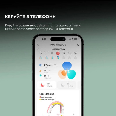 Розумна зубна електрощітка Oclean X Ultra 20 Set Electric Toothbrush Green (6970810557091) Розумна зубна електрощітка Oclean X Ultra 20 Set Electric Toothbrush Green (6970810557091)
