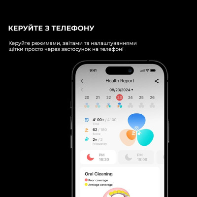 Розумна зубна електрощітка Oclean X Ultra 20 Electric Toothbrush Black (6970810557121) Розумна зубна електрощітка Oclean X Ultra 20 Electric Toothbrush Black (6970810557121)