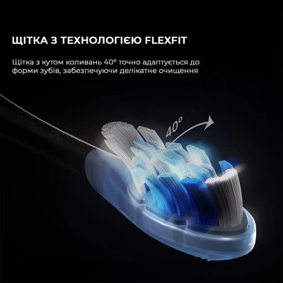 Розумна зубна електрощітка Oclean X Ultra 20 Electric Toothbrush Black (6970810557121) Розумна зубна електрощітка Oclean X Ultra 20 Electric Toothbrush Black (6970810557121)