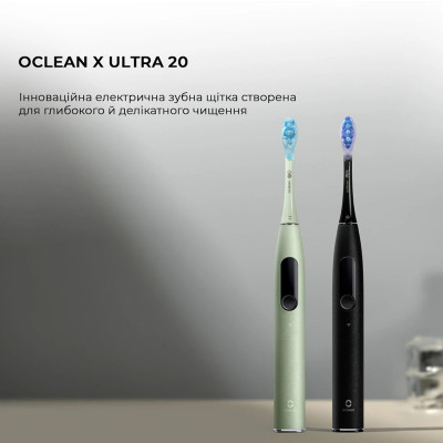 Розумна зубна електрощітка Oclean X Ultra 20 Electric Toothbrush Black (6970810557121) Розумна зубна електрощітка Oclean X Ultra 20 Electric Toothbrush Black (6970810557121)