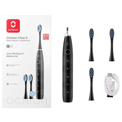 Розумна зубна електрощітка Oclean Flow S Electric Toothbrush Black (6970810557343)