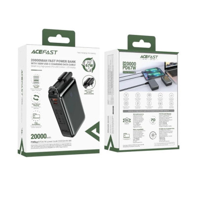 Універсальна мобільна батарея Acefast M14 20000mAh 22.5W Black (6974316283966) Універсальна мобільна батарея Acefast M14 20000mAh 22.5W Black (6974316283966)