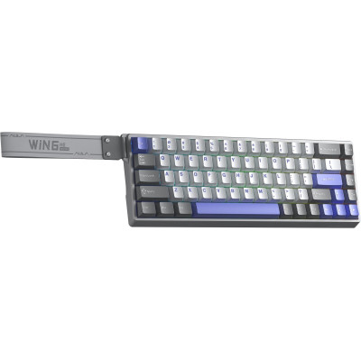 Клавіатура Aula WIN68 HE Max Magnetic Switch Grey/White/Purple (6978080504081)