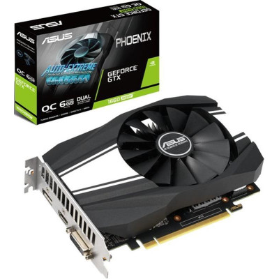 Відеокарта GF GTX 1660 Super 6GB GDDR6 Phoenix OC Asus (PH-GTX1660S-O6G)