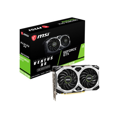 Відеокарта GF GTX 1660 Super 6GB GDDR6 Ventus XS OC MSI (GeForce GTX 1660 Super Ventus XS OC)