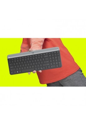 Комплект (клавіатура, мишка) Logitech MK470 Wireless Slim Graphite (920-009206)