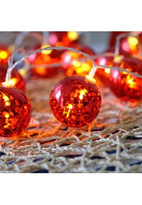 Світлодіодна гірлянда ColorWay Christmas lights ball (6см) (CW-MC-LB10U) 10LED, 1.5м, USB