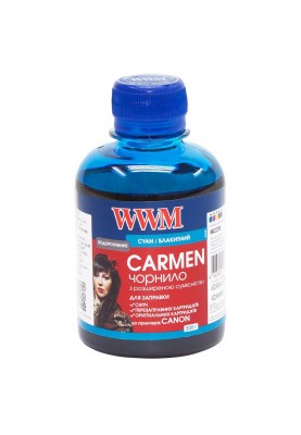 Чорнило WWM Universal Carmen для Сanon серій PIXMA iP/iX/MP/MX/MG Cyan (CU/C) 200г