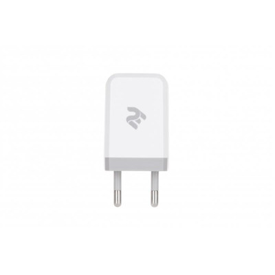 Мережевий зарядний пристрій 2E (1USB 2.1A) White (2E-WC1USB2.1A-W)