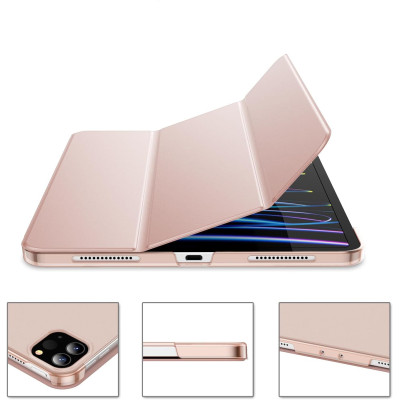 Чохол-книжка BeCover Tri Fold Hard для Apple iPad Pro 12.9 2020/2021/2022 Pink (711721) Чохол-книжка BeCover Tri Fold Hard для Apple iPad Pro 12.9 2020/2021/2022 Pink (711721)