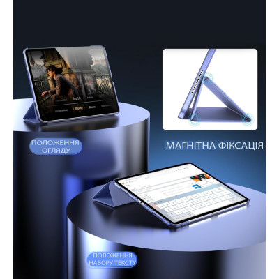 Чохол-книжка BeCover Tri Fold Hard для Apple iPad Pro 13" M4 2024 Purple (711733)