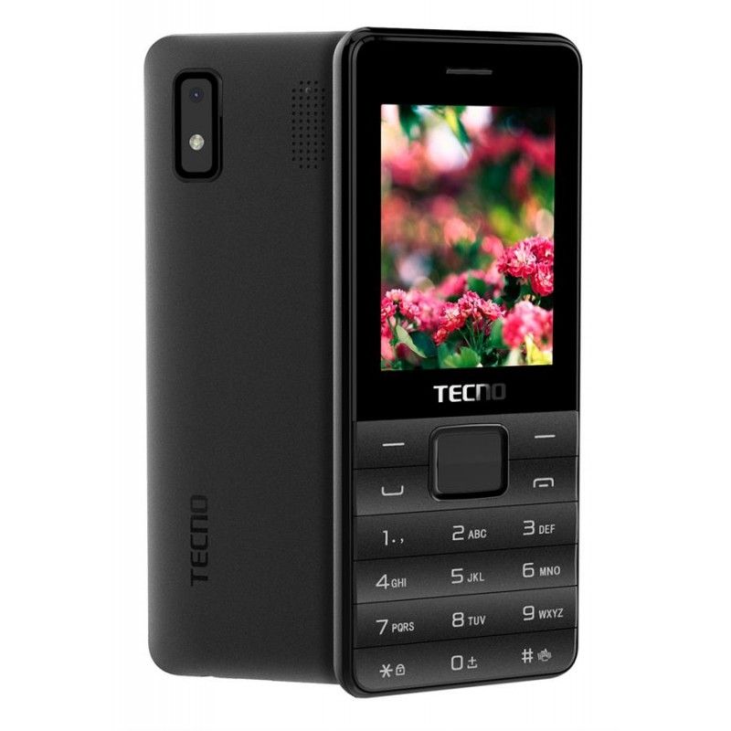 Мобiльний телефон Tecno T372 Triple Sim Black (4895180746833)