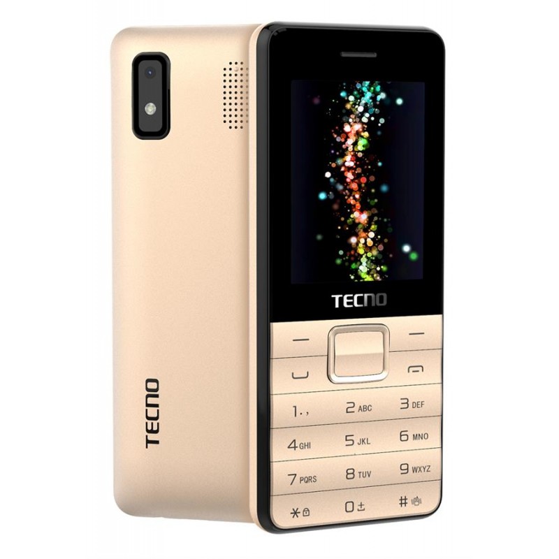 Мобiльний телефон Tecno T372 Triple Sim Champagne Gold (4895180746840)_