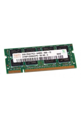 Модуль пам`яти SO-DIMM 2GB/800 DDR2 Hynix original (HYMP125S64CP8-S6) Ref