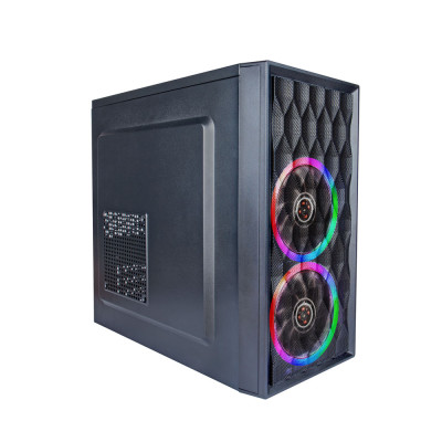 Корпус 1stPlayer D8-M-2R1 Color LED Black без БЖ