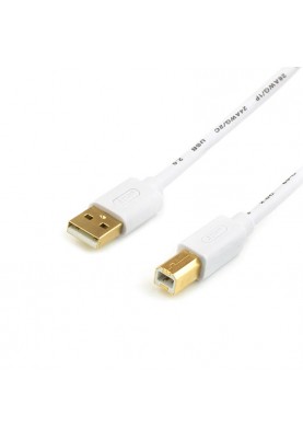 Кабель Atcom USB - USB Type-B V 2.0 (M/M), 1.8 м, білий (13423)