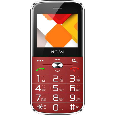 Мобільний телефон Nomi i220 Dual Sim Red Мобільний телефон Nomi i220 Dual Sim Red
