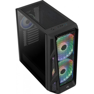 Корпус AeroCool AirHawk Duo ARGB (AirHawk Duo-G-BK-v1) Black без БЖ