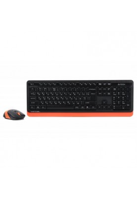Комплект (клавіатура, мишка) бездротовий A4Tech Fstyler FG1010 Orange USB