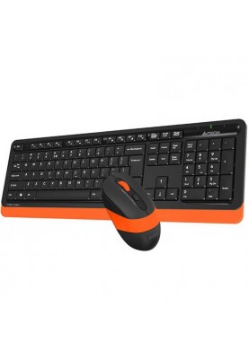 Комплект (клавіатура, мишка) бездротовий A4Tech Fstyler FG1010 Orange USB