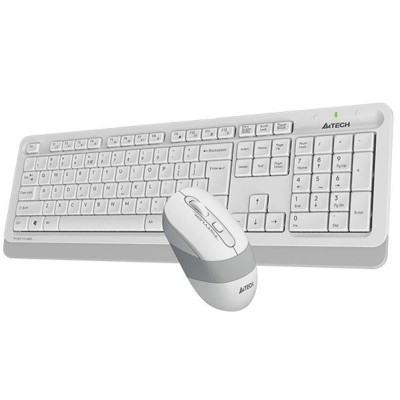 Комплект (клавіатура, миша) бездротовий A4Tech Fstyler FG1010 White