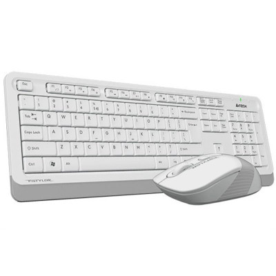 Комплект (клавіатура, миша) бездротовий A4Tech Fstyler FG1010 White