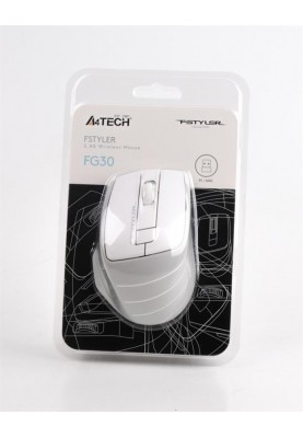 Миша бездротова A4Tech FG30 Grey/White