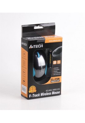 Миша бездротова A4Tech G3-270N Black/Blue V-Track