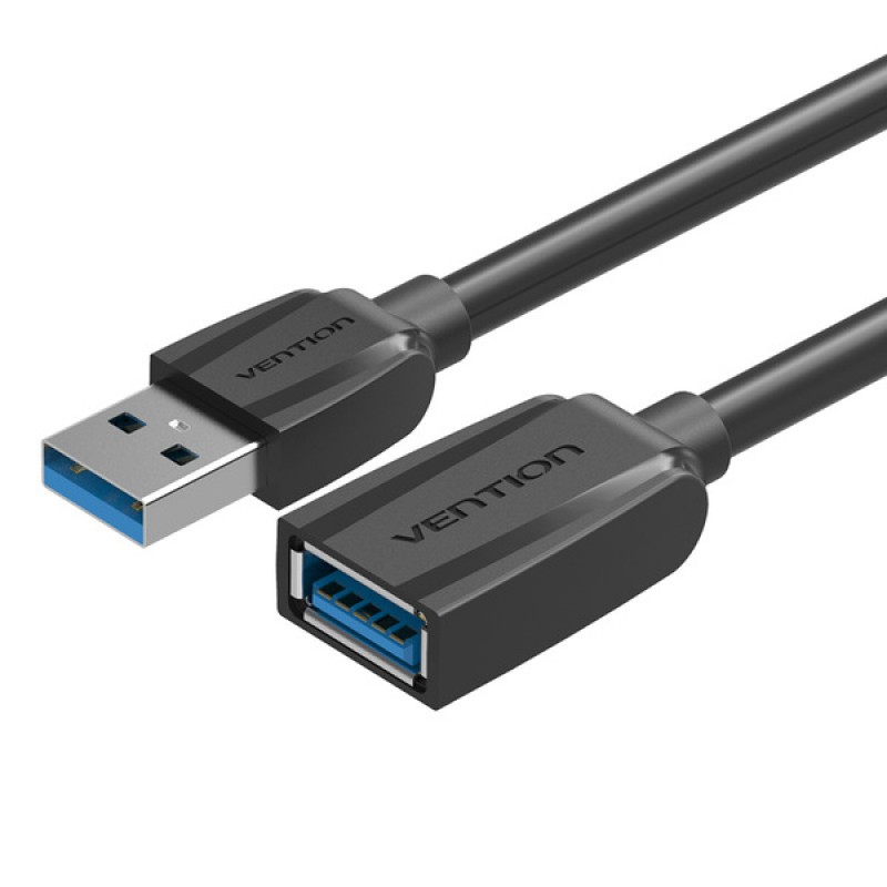 Кабель Vention USB - USB V 3.0 (M/F), 3 м, Black (VAS-A45-B300)