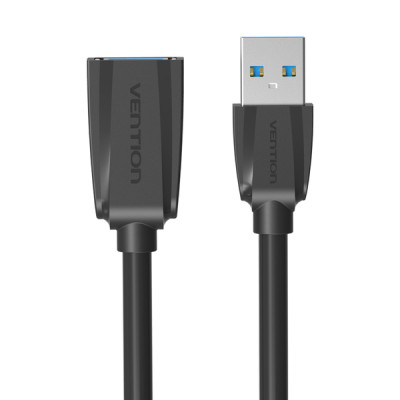 Кабель Vention USB-USB V 3.0 (M/F), 3 м, Black (VAS-A45-B300)
