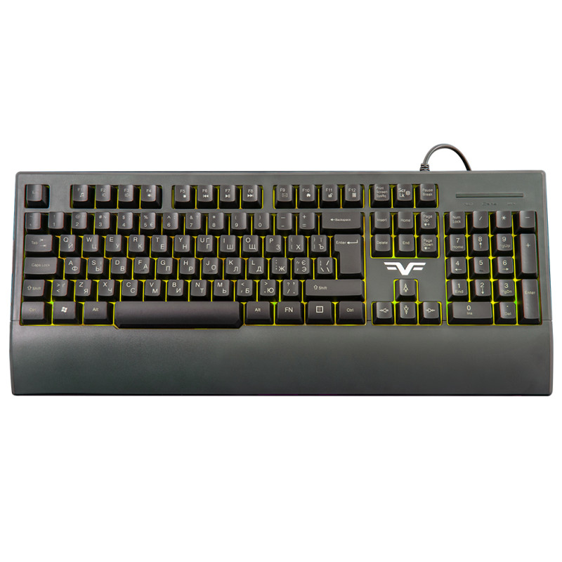 Клавіатура Frime Graphit Black USB RUS/UKR (FLK19600)