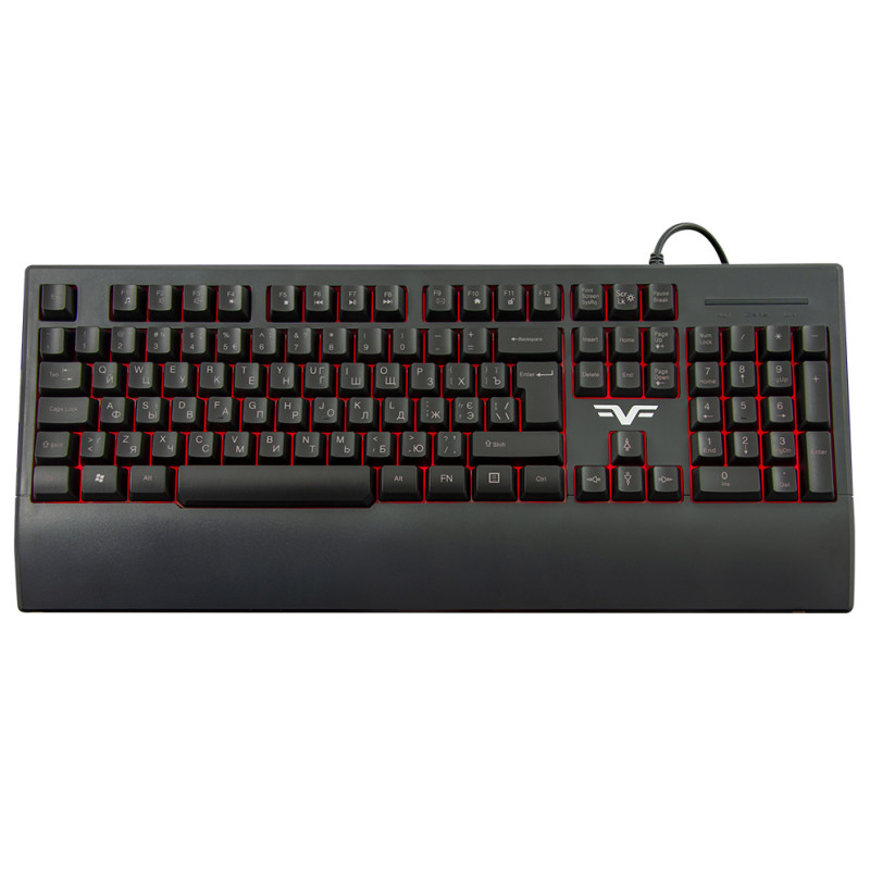 Клавіатура Frime Graphit Black USB RUS/UKR (FLK19600)
