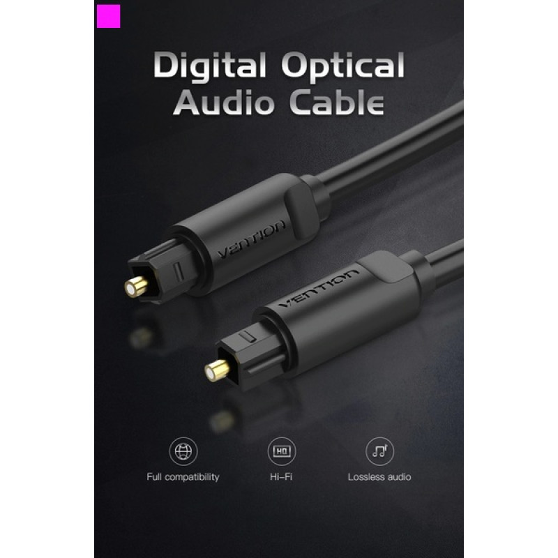 Кабель Vention Toslink - Toslink (M/M), 5 м, Black (BAEBJ)