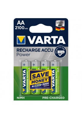 Акумулятор Varta Ready to Use AA/HR06 Ni-MH 2100 mAh BL 4шт