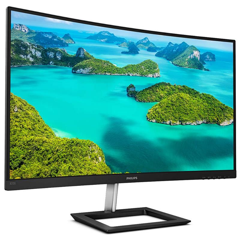 Монiтор Philips 32" 322E1C/00 VA Black/Silver Curved