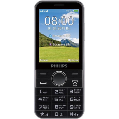 Мобiльний телефон Philips Xenium E580 Dual Sim Black
