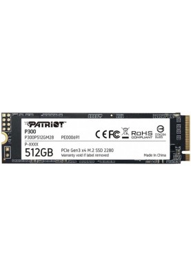 Накопичувач SSD  512GB Patriot P300 M.2 2280 PCIe 3.0 x4 NVMe TLC (P300P512GM28)